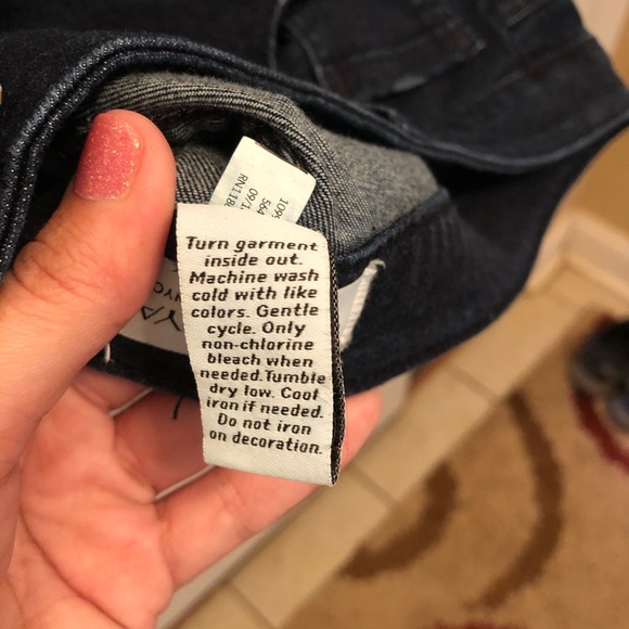 SOLD - Rhinestone Blue Jeans - Picture 4 of 4